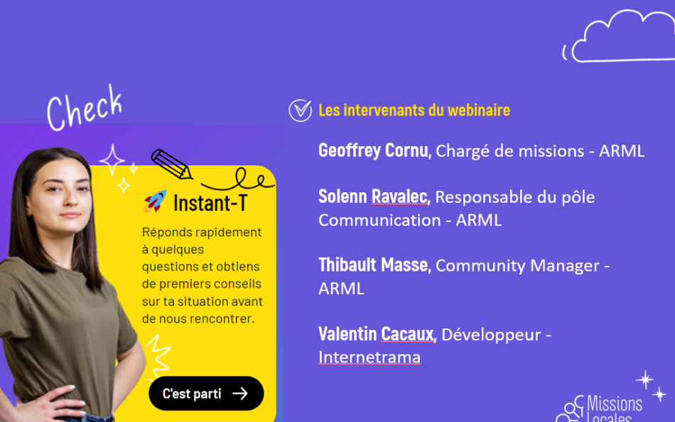 Équipe chargé de l'animation du Webinaire de l'Instant-T du 19 Mars 2024