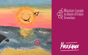 Toile 80×80 — Mission Locale de Granville