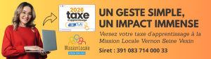 Taxe apprentissage 2026 Mission Locale de Vernon